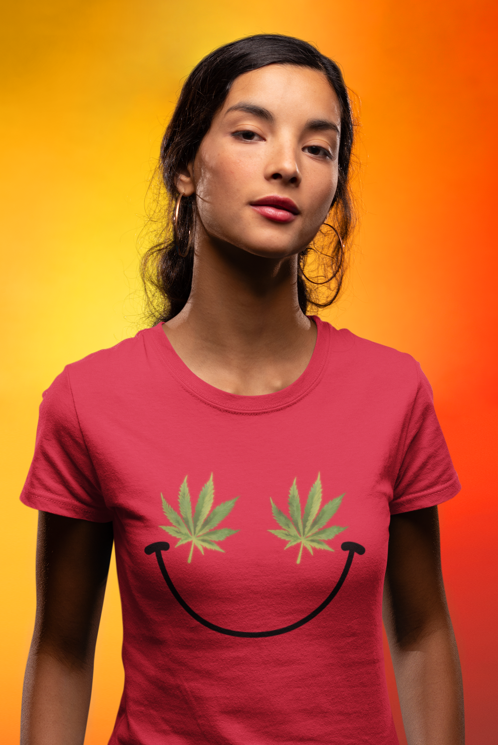 Weed Smiley T-Shirt
