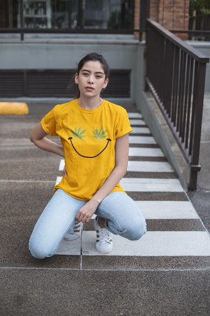 Weed Smiley T-Shirt